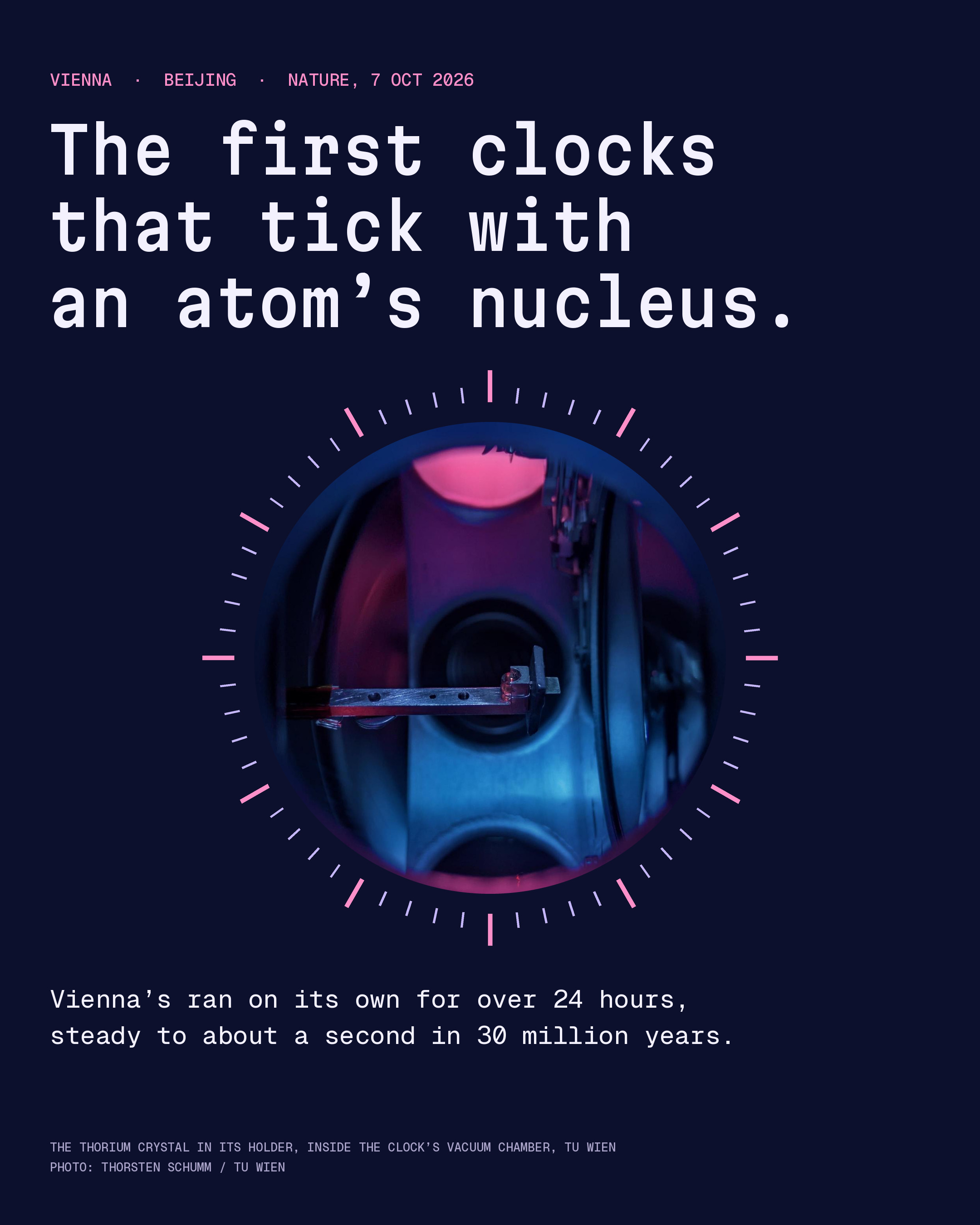 Atomic clocks keep time by watching electrons